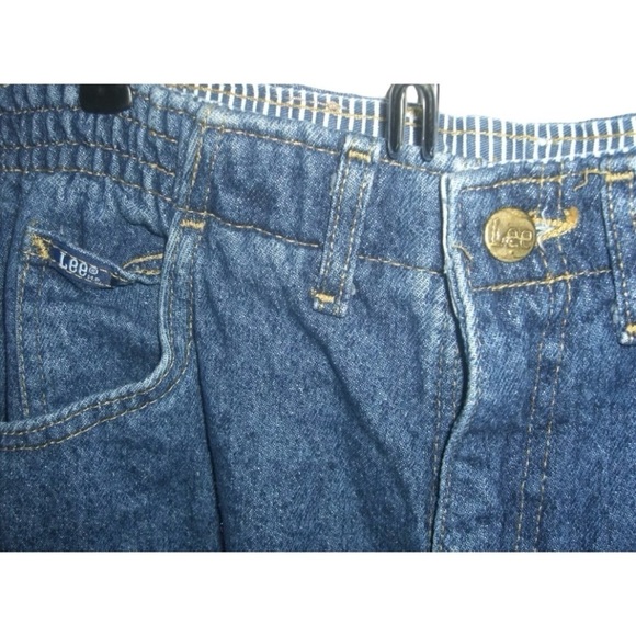 Vintage 80's Lee Mom Jeans Elastic Riders Relaxed Fit Tapered Deadstock 10 Long - Picture 6 of 10